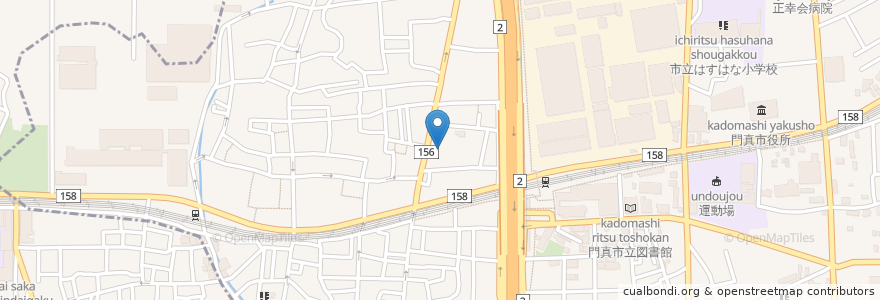 Mapa de ubicacion de カトリック門真教会 en Япония, Осака, 門真市.