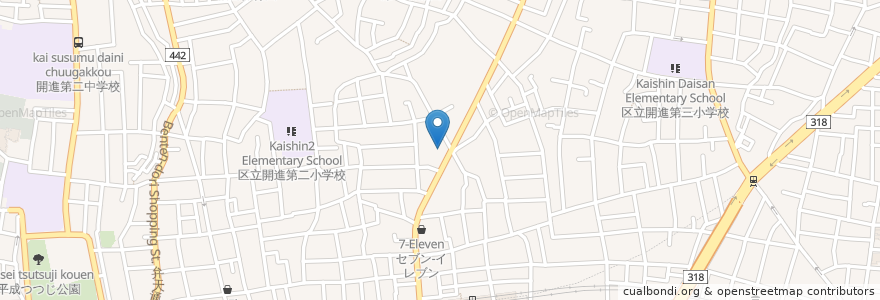 Mapa de ubicacion de 天然温泉 久松湯 en Giappone, Tokyo, 練馬区.