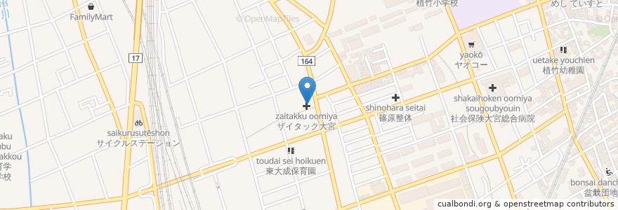 Mapa de ubicacion de 大宮すずのきクリニック en Jepun, 埼玉県, さいたま市, 北区.
