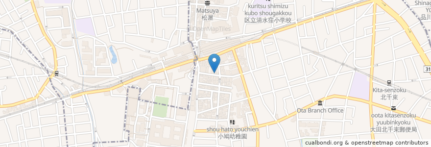 Mapa de ubicacion de 柳沢医院 en Japon, Tokyo, 大田区.