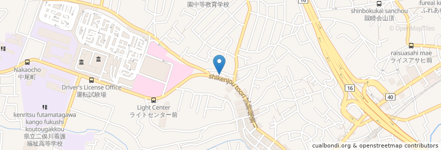 Mapa de ubicacion de きらきら☆やすだ歯科 en Japón, Prefectura De Kanagawa, Yokohama, 旭区.