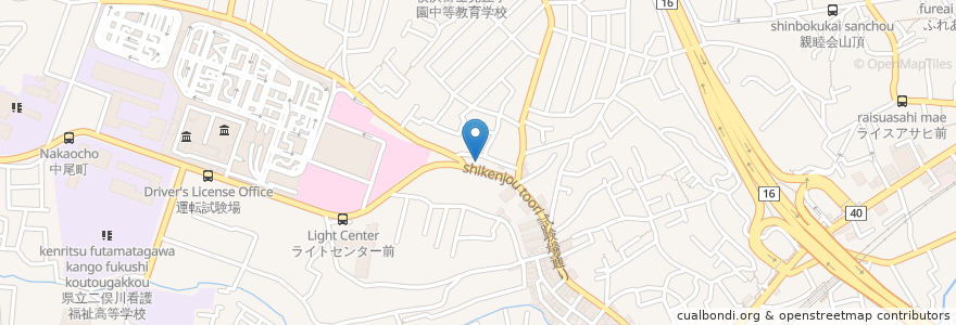 Mapa de ubicacion de たんぽぽ薬局 en Japan, Präfektur Kanagawa, Yokohama, 旭区.