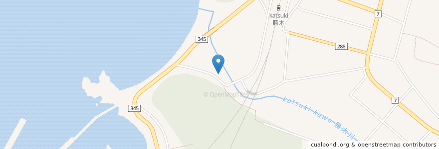 Mapa de ubicacion de あさひ食堂 en 日本, 新潟県, 村上市.
