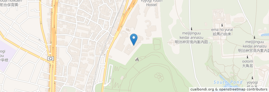Mapa de ubicacion de 国立オリンピック記念青少年総合センター en Japonya, 東京都, 渋谷区.