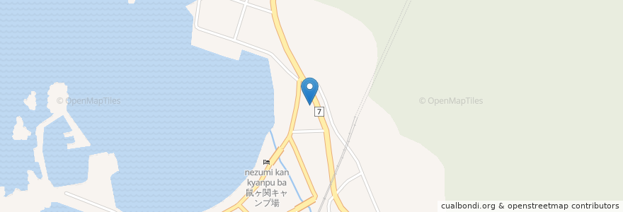 Mapa de ubicacion de エネオス en Japonya, 山形県, 鶴岡市.