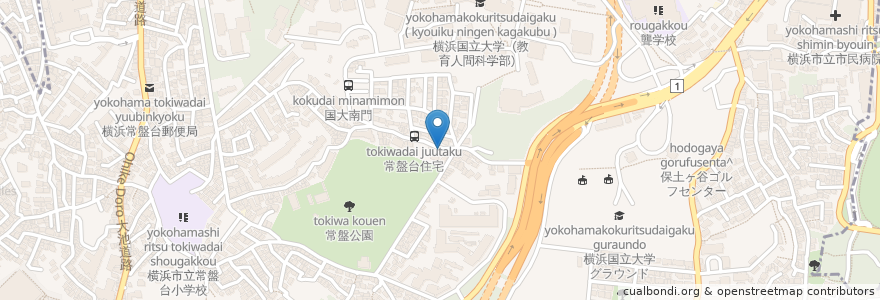 Mapa de ubicacion de 料心亭 en Japonya, 神奈川県, 横浜市, 保土ヶ谷区.