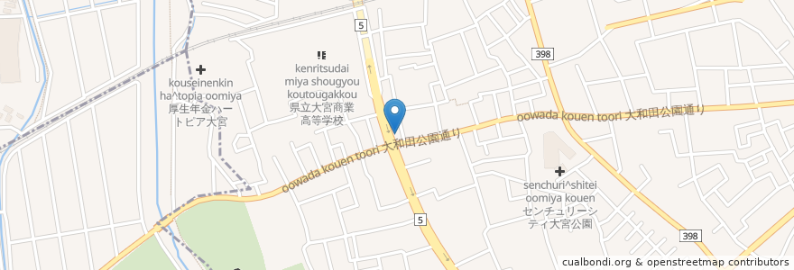 Mapa de ubicacion de 小野田クリニック en 일본, 사이타마현, さいたま市, 見沼区.