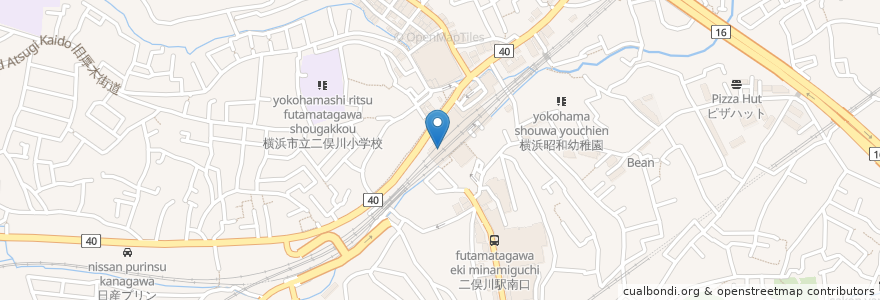 Mapa de ubicacion de 大戸屋 en Япония, Канагава, Йокогама, Асахи.