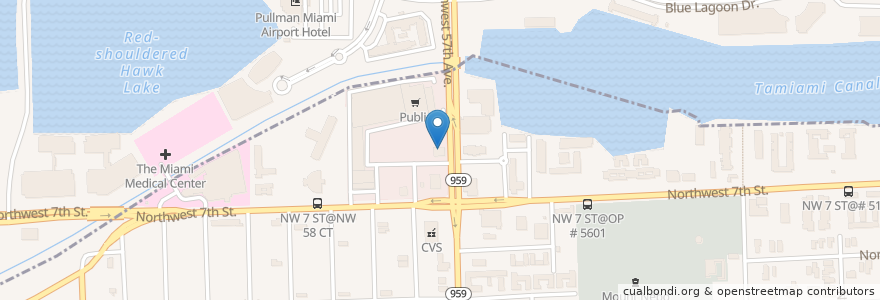 Mapa de ubicacion de TD Bank en Vereinigte Staaten Von Amerika, Florida, Miami-Dade County.