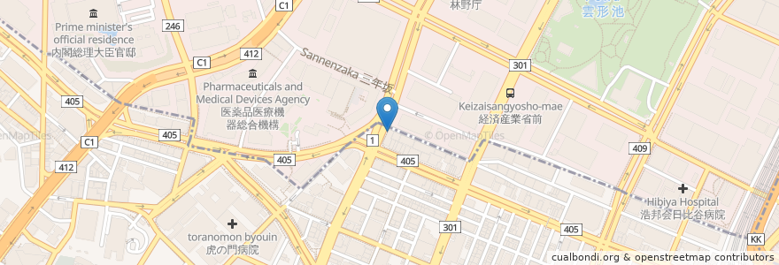 Mapa de ubicacion de 三菱東京UFJ銀行 en Jepun, 東京都.