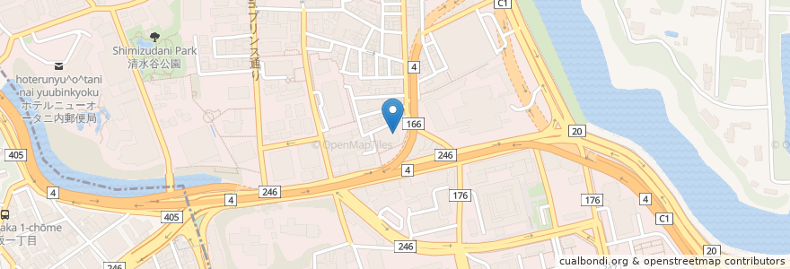 Mapa de ubicacion de 帝京大学 霞ヶ関キャンパス en 일본, 도쿄도, 치요다.