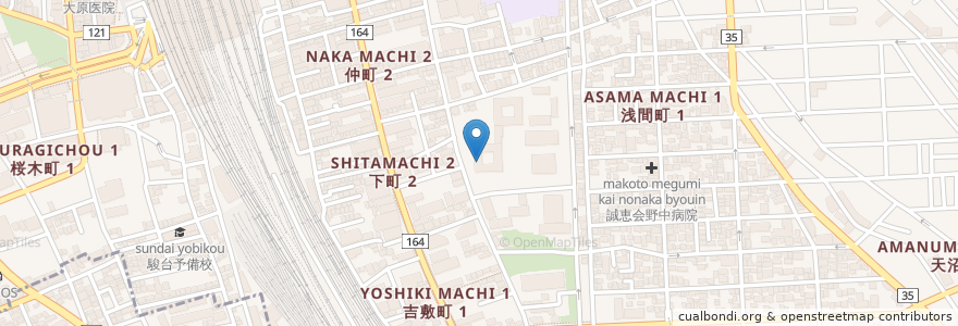 Mapa de ubicacion de あおぞら調剤薬局大宮店 en Japonya, 埼玉県, さいたま市, 大宮区.