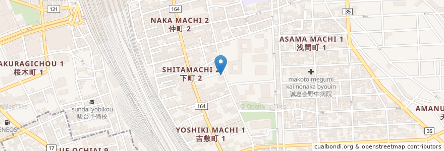 Mapa de ubicacion de 堀江歯科医院 en 日本, 埼玉県, さいたま市, 大宮区.