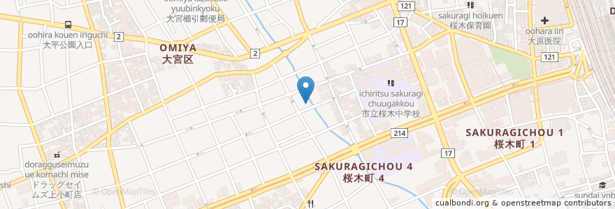 Mapa de ubicacion de すずきファミリークリニック en Japão, 埼玉県, さいたま市, 大宮区.