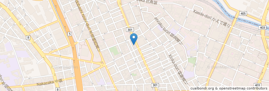 Mapa de ubicacion de 海老丸らーめん en Japonya, 東京都, 千代田区.