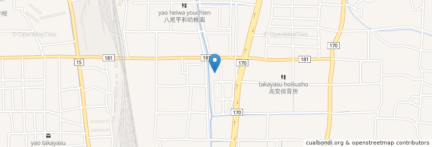 Mapa de ubicacion de Yao Driving School en Japan, Osaka Prefecture, Yao.
