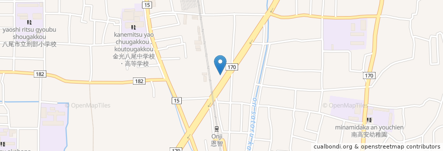 Mapa de ubicacion de やべ歯科クリニック en 日本, 大阪府, 八尾市.