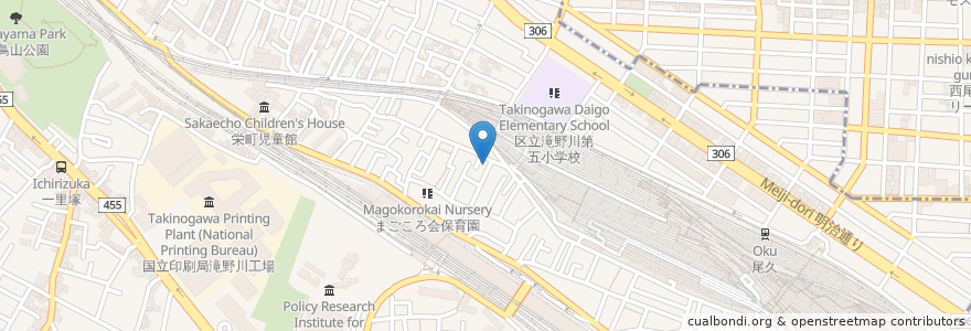 Mapa de ubicacion de そば　浅野屋 en Giappone, Tokyo, 北区.