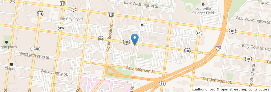 Mapa de ubicacion de Please & Thank You en 美利坚合众国/美利堅合眾國, 肯塔基州, Jefferson County, Louisville.