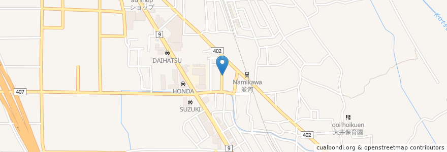 Mapa de ubicacion de やきとり大吉 並河店 en Japon, Préfecture De Kyoto, 亀岡市.