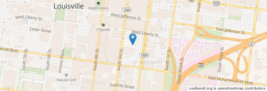 Mapa de ubicacion de Neighborhood Services en 美利坚合众国/美利堅合眾國, 肯塔基州, Jefferson County, Louisville.