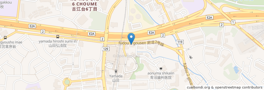 Mapa de ubicacion de 山下歯科医院 en Jepun, 大阪府, 吹田市.