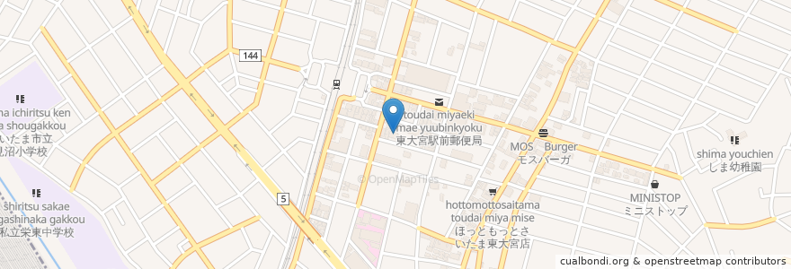 Mapa de ubicacion de 古谷医院 en 일본, 사이타마현, さいたま市, 見沼区.