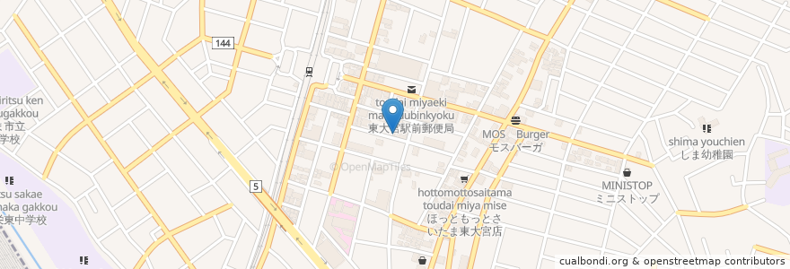 Mapa de ubicacion de ベルーン en 日本, 埼玉县, 埼玉市, 見沼区.