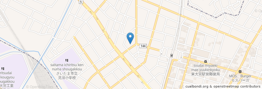 Mapa de ubicacion de さいたま市見沼区役所東大宮支所 en Japon, Préfecture De Saitama, さいたま市, 見沼区.