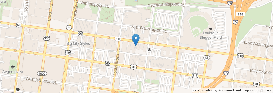 Mapa de ubicacion de Stevie Ray's Blues Bar en United States, Kentucky, Jefferson County, Louisville.