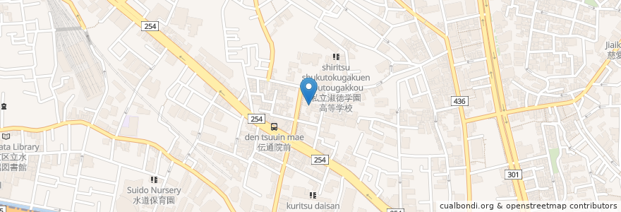 Mapa de ubicacion de 日本指圧専門学校 en 日本, 东京都/東京都, 文京区.