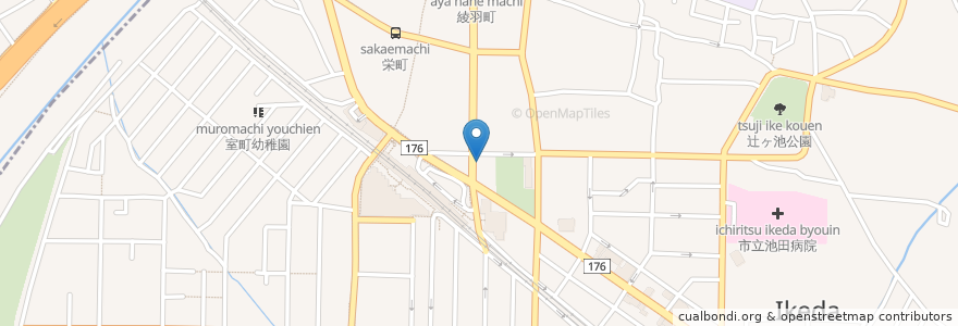 Mapa de ubicacion de シュエット en ژاپن, 大阪府, 池田市.