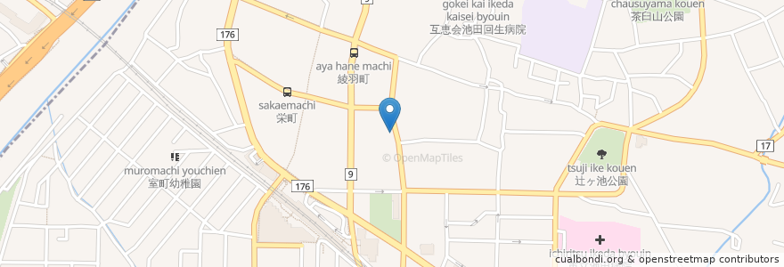 Mapa de ubicacion de ソルト en ژاپن, 大阪府, 池田市.