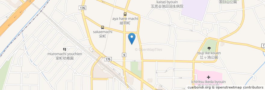 Mapa de ubicacion de プテア en Giappone, Prefettura Di Osaka, 池田市.