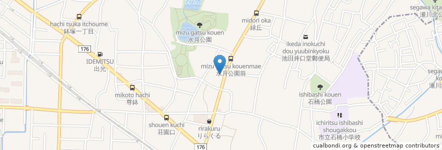 Mapa de ubicacion de 前川外科整形外科 en Japan, 大阪府, 池田市.