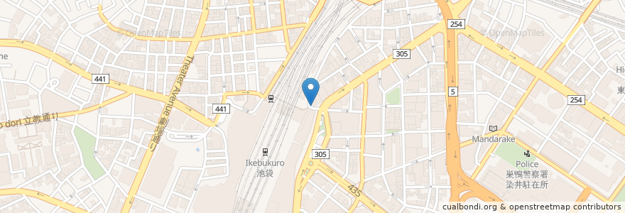Mapa de ubicacion de 郵便ポスト en Jepun, 東京都, 豊島区.