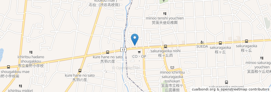 Mapa de ubicacion de しばらく en 日本, 大阪府, 池田市.