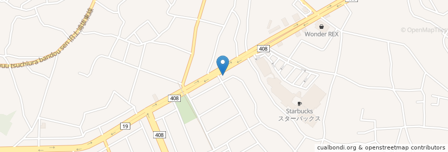 Mapa de ubicacion de 花まる en Япония, Ибараки, つくば市.