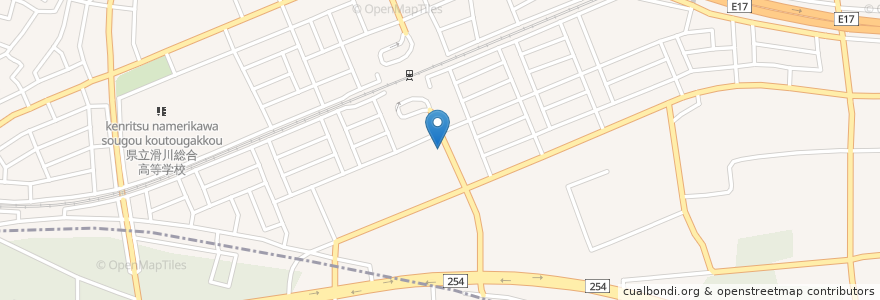 Mapa de ubicacion de つきのわ駅前歯科 en 日本, 埼玉县, 比企郡, 滑川町.