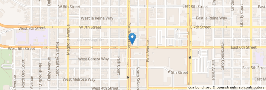 Mapa de ubicacion de Confidential Coffee en Amerika Birleşik Devletleri, Kaliforniya, Los Angeles County, Long Beach.