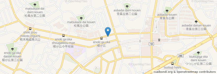 Mapa de ubicacion de ビブハウス en Japan, Präfektur Kanagawa, Yokohama, 青葉区.