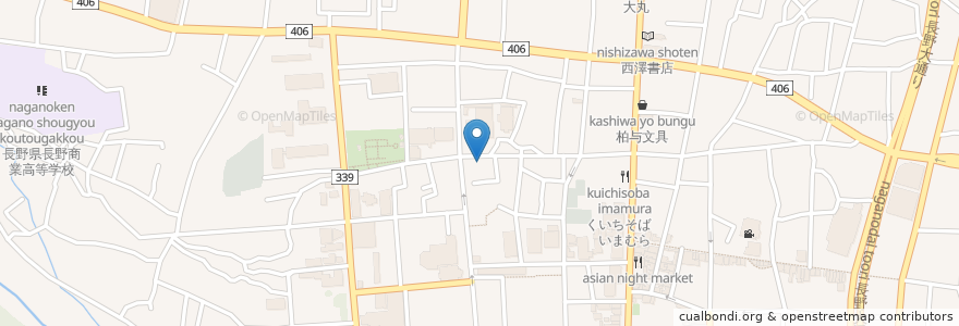 Mapa de ubicacion de ゆめママキッチン en Япония, Нагано, 長野市.