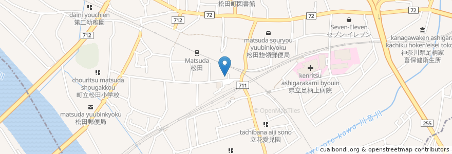 Mapa de ubicacion de キャラット en Japan, Kanagawa Prefecture, Ashigarakami County, Matsuda.