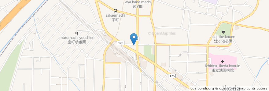 Mapa de ubicacion de スエヒロ食堂 en 일본, 오사카부, 池田市.