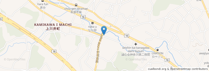 Mapa de ubicacion de シオン薬局 en Japan, Kanagawa Prefecture, Yokohama, Asahi Ward.