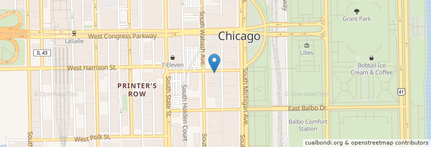 Mapa de ubicacion de LaSalle Cafe Luna en Stati Uniti D'America, Illinois, Chicago.