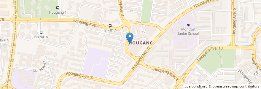 Mapa de ubicacion de Yi Huat Cafe Pte Ltd en 싱가포르, Northeast.