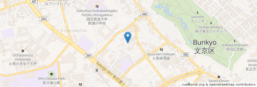Mapa de ubicacion de 正信寺 en Japão, Tóquio, 文京区.