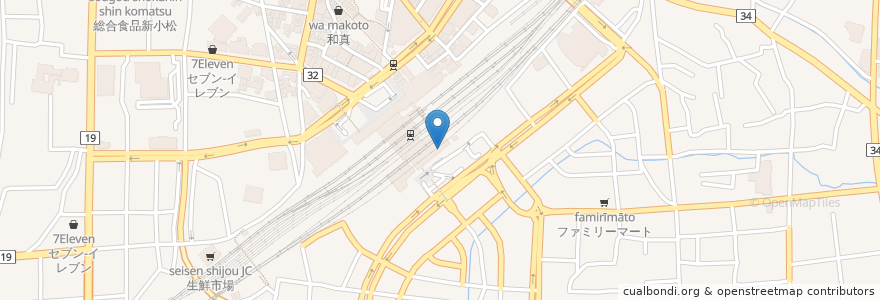 Mapa de ubicacion de 海鮮居酒屋 花の舞 en 日本, 長野県, 長野市.