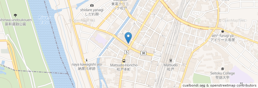 Mapa de ubicacion de 早稲田アカデミー en Japón, Prefectura De Chiba, Matsudo.